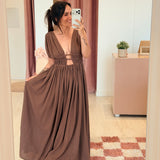 Robe Jade Marron
