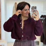 Gilet Nina Aubergine