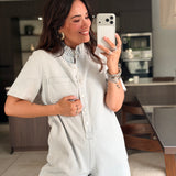 Combi-short Lana Bleue