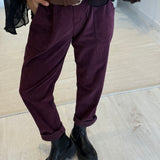 Pantalon Marceau Aubergine