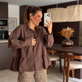 Chemisier Joan Marron