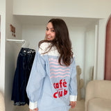 Chemisier Café Bleu