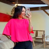 T-shirt Mylan Rose fluo