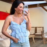 Top Gautier Bleu
