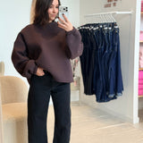 Sweat Super Mom Marron