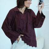 Chemisier Ethan Aubergine