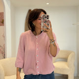 Gilet Joséphine Rose