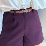 Short Benoit Aubergine