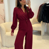 Combinaison Guilia Bordeaux