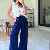 Pantalon David Bleu marine