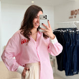 Chemisier Café Rose