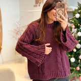 Pull Lucien Aubergine