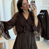Blouse Lily Marron