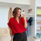 Blouse Elena Rouge