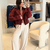 Manteau Tao Bordeaux