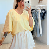 T-shirt Elian Jaune