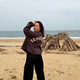 Sweat Super Mom Marron