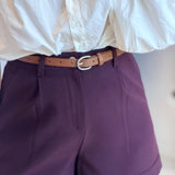 Short Benoit Aubergine
