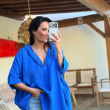 Poncho Fabio Bleu