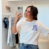 T-shirt More amor Bleu