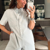 Combi-short Lana Bleue