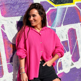 Chemisier Gaspard Fuchsia