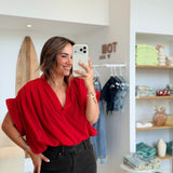 Blouse Elena Rouge