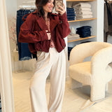 Manteau Tao Bordeaux