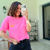 T-shirt Beach Club Rose