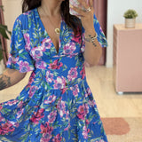 Robe Caroline Bleue