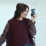 Gilet Victor Aubergine