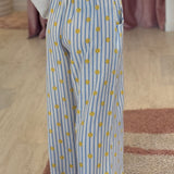 Pantalon Maxence Bleu/Jaune