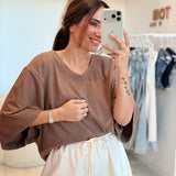 T-shirt Elian Marron