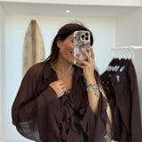 Blouse Lily Marron