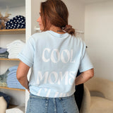 T-shirt Cool Mom Bleu