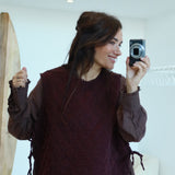 Gilet Victor Aubergine