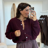 Gilet Nina Aubergine