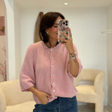 Gilet Joséphine Rose