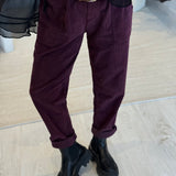 Pantalon Marceau Aubergine