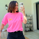 T-shirt Beach Club Rose