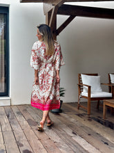 Load image into Gallery viewer, Kimono Stella Fuchsia
