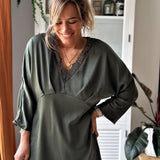 Delphine Khaki Dress