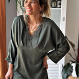 Delphine Khaki Dress