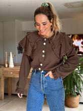 Load image into Gallery viewer, Brown Eva Blouse
