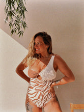 Load image into Gallery viewer, Zebra swimsuit
